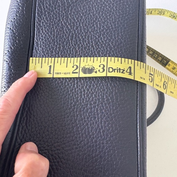 Kate Spade Perforated Navy Blue Leather Rectangle Green Lining Teacher Office - Picture 13 of 15